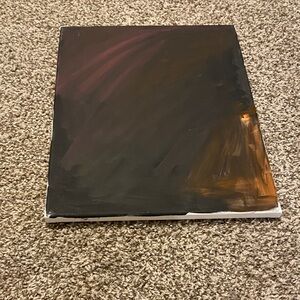 Abstract Black and Brown Canvas Art
